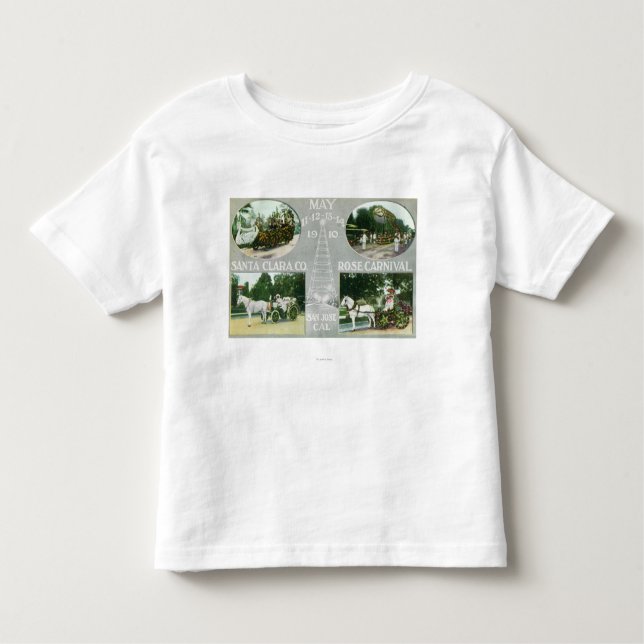 Camiseta Infantil As vistas cénicos de Santa Clara Co aumentaram (Frente)