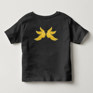 Camiseta Infantil Asas de Arcanjo do Ouro de Queda