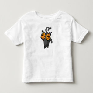 Camiseta Infantil Asas de borboleta de pinguim