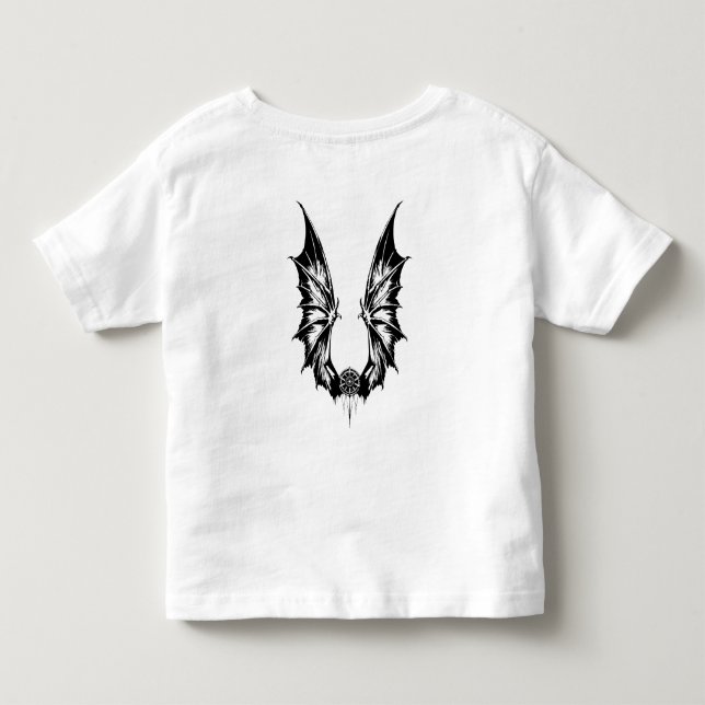 Camiseta Infantil Asas de dragão (Verso)