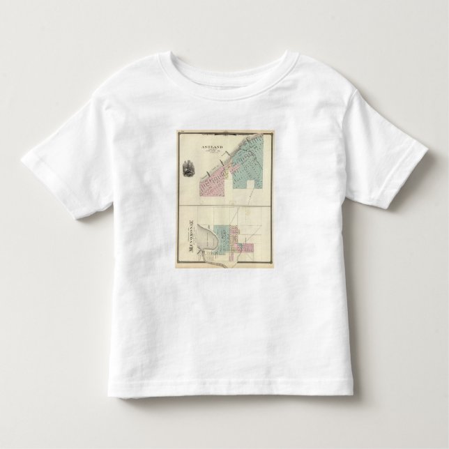 Camiseta Infantil Ashland e Menomonie, Wis (Frente)