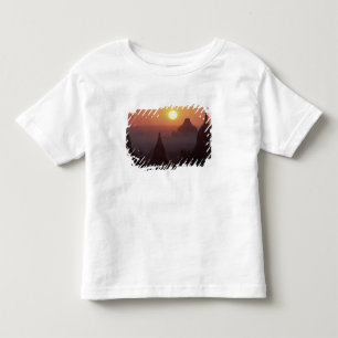 Camiseta Infantil Ásia, Birmânia, (Mianmar), Pagan (Bagan) O templo
