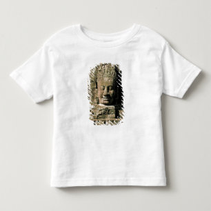 Camiseta Infantil Ásia, Camboja, Siem Reap. Angkor Thom, cabeças de
