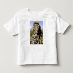 Camiseta Infantil Ásia, Camboja, Siem Reap. Angkor Thom, cabeças de