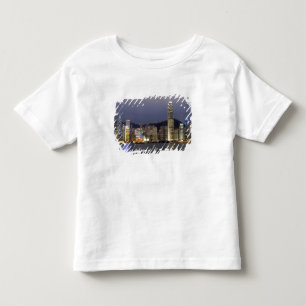 Camiseta Infantil Ásia, China, Hong Kong, horizonte urbano e 2