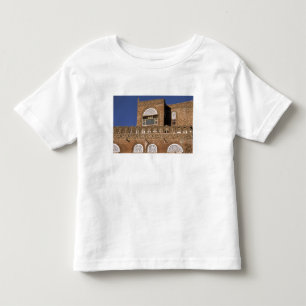Camiseta Infantil Ásia, Iêmen, Sana'a. Detalhe da arquitetura iemeni