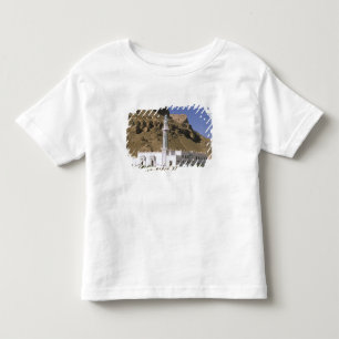 Camiseta Infantil Ásia, Iémen, Tarim. Mesquita branca.
