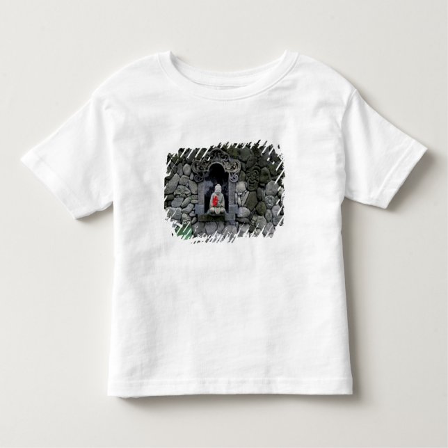 Camiseta Infantil Ásia, Indonésia, Bali. Um santuário de Buda (Frente)