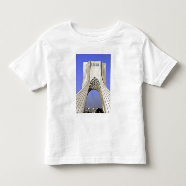 Camiseta Infantil Ásia, Irã, Teerão. O Monumento da Liberdade no Aza (Frente)