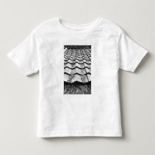 Camiseta Infantil Ásia, Japão, Miyajima. Detalhe do telhado de argil