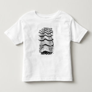 Camiseta Infantil Ásia, Japão, Miyajima. Detalhe do telhado de argil
