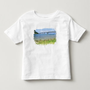 Camiseta Infantil Ásia, Japão, Okinawa, Ponte Kouri