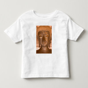 Camiseta Infantil Ásia, Laos, Vientiane, Escultura de bronze no Wat