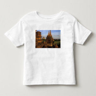 Camiseta Infantil Ásia, Mianmar, Bagan. Antigos templos e