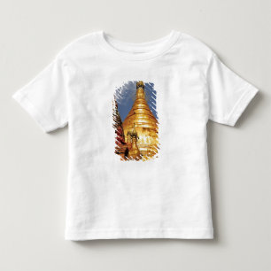 Camiseta Infantil Ásia, Mianmar (Birmânia), Bagan (Pagan). O Dhamma