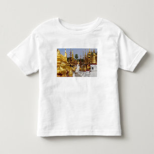 Camiseta Infantil Ásia, Mianmar (Birmânia), Bagan (Pagan). O Shwe 