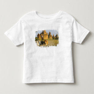 Camiseta Infantil Ásia, Myanmar (Birmânia), Bagan (Pagan). Uma carro