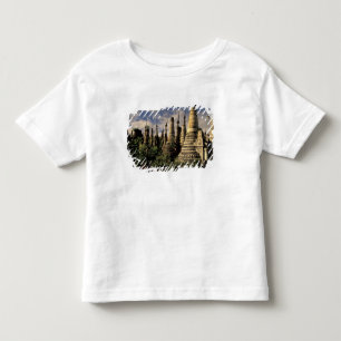 Camiseta Infantil Ásia, Myanmar, Lago Inle. Antigas ruínas de