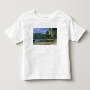 Camiseta Infantil Ásia, Tailândia, Krabi. Praia de West Railay,