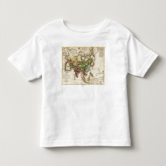 Camiseta Infantil AsiaPanoramic MapAsia 7 (Frente)