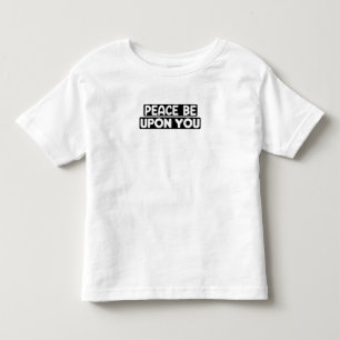 Camiseta Infantil Assalamu Alaikum Paz Seja Contra Você Árabe Islâmi