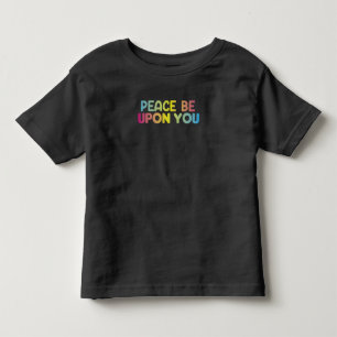 Camiseta Infantil Assalamu Alaikum Paz Seja Contra Você Árabe Islâmi