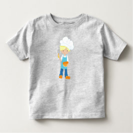 Camiseta Infantil Assar, Padeiro, Confeiteiro, Menino Bonito, Cabelo