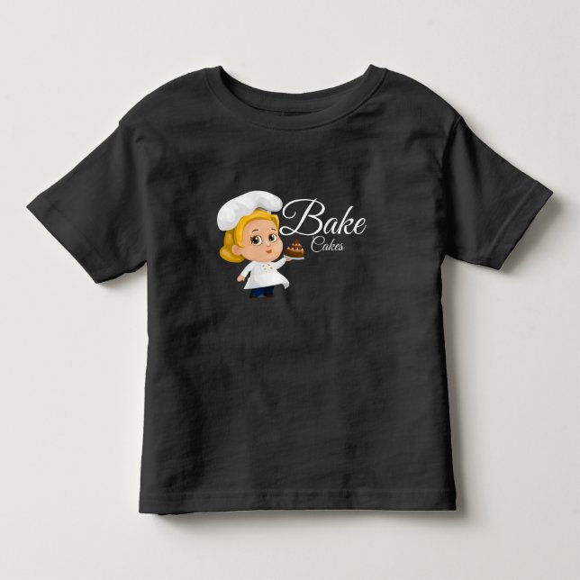 Camiseta Infantil Assar um Bolo  (Frente)