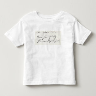 Camiseta Infantil Assinatura de Florence Nightingale