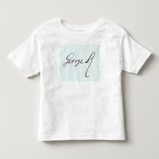 Camiseta Infantil Assinatura de George II (Frente)