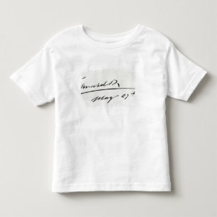 Camiseta Infantil Assinatura do rei Edward VII, o 29 de maio de 1906