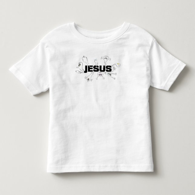 Camiseta Infantil Assustador Jesus (Frente)