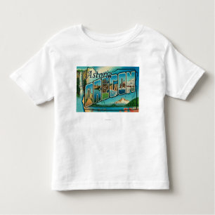 Camiseta Infantil Astoria, Oregon - grandes cenas da letra