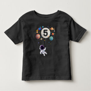 Camiseta Infantil Astronauta 5 Astronauta de 5 anos Astronauta