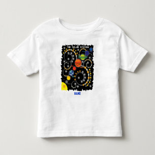 Camiseta Infantil Astronomia de espaço dos planetas do sistema sola