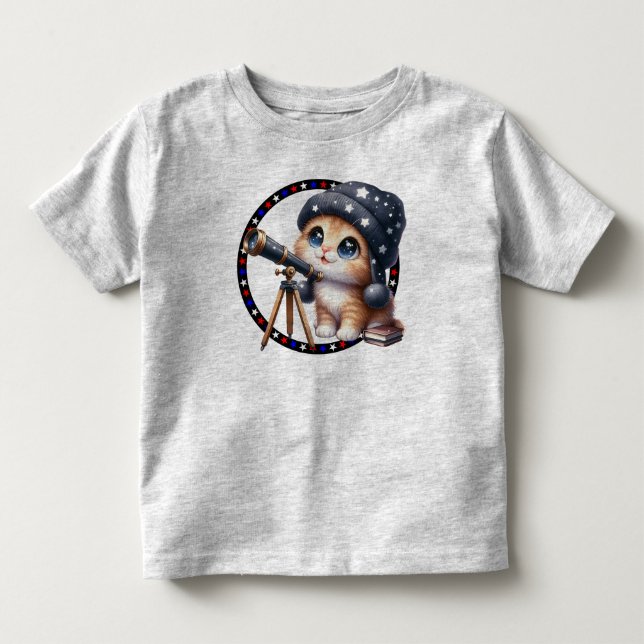 Camiseta Infantil Astronomy Kitty (Frente)