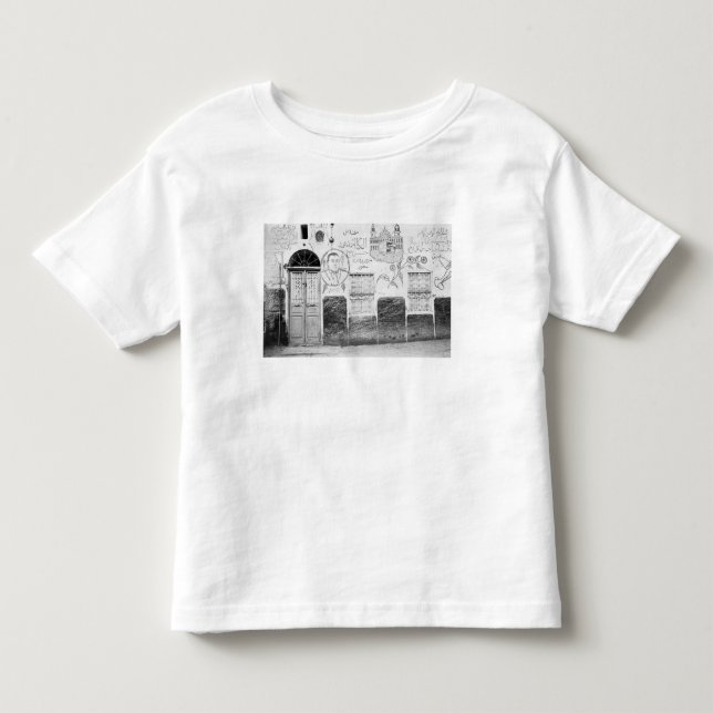 Camiseta Infantil Aswan Egito, Casa Decorada (Frente)