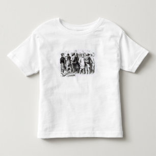 Camiseta Infantil Atapete Baggers, 1860s atrasados (gravura) (a foto
