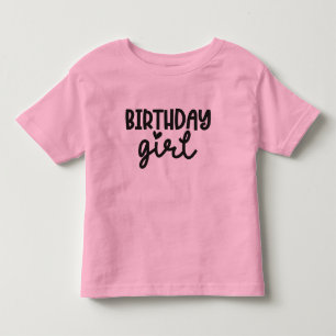Camiseta Infantil Ataque de Rapariga de Aniversário