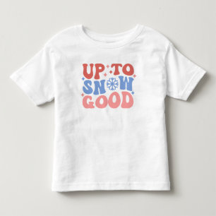 Camiseta Infantil Até a neve boa - Design de inverno divertido