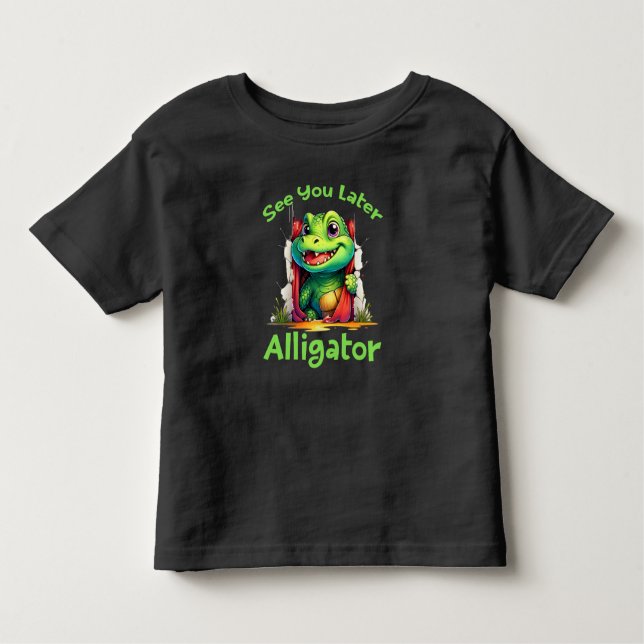 Camiseta Infantil Até Logo Jacaré (Frente)