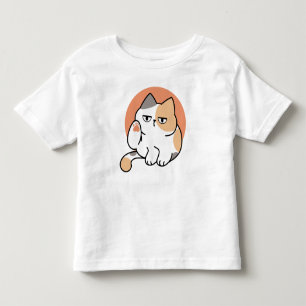 Camiseta Infantil Atitude de Gato Preguiçoso – Muito Entediado para