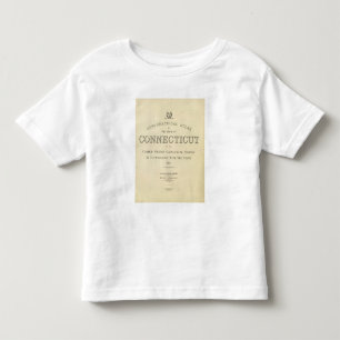 Camiseta Infantil Atlas Connecticut do Topo do frontispício