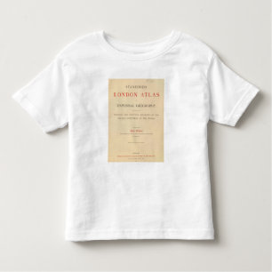 Camiseta Infantil Atlas da Londres de Stanford do frontispício