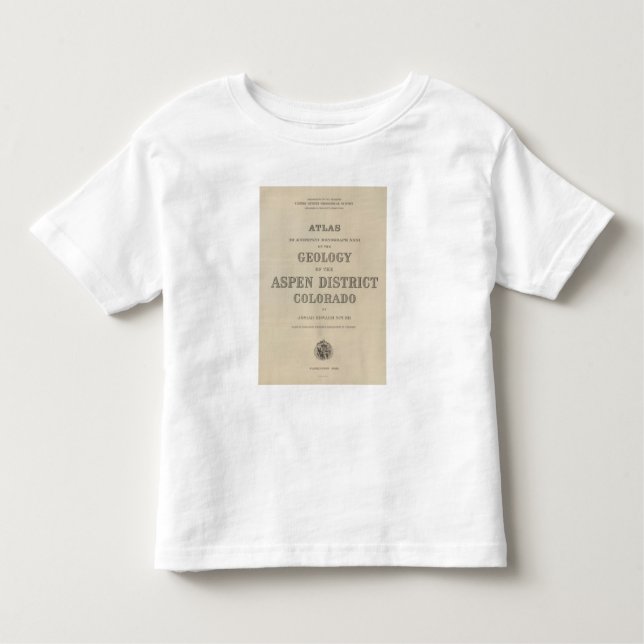 Camiseta Infantil Atlas do frontispício à geologia (Frente)