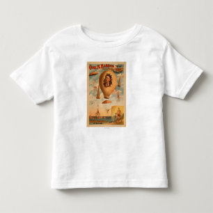 Camiseta Infantil Ato do pára-quedas da bicicleta no teatro do meio