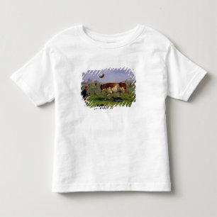 Camiseta Infantil Atracção de Bull (óleo no papel colocado no