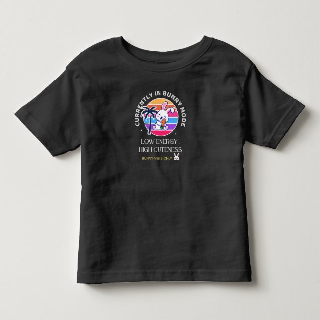 Camiseta Infantil Atualmente no Modo Coelho  (Frente)