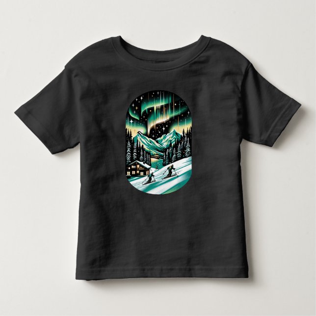 Camiseta Infantil Aurora Ski Adventure Unisex (Frente)