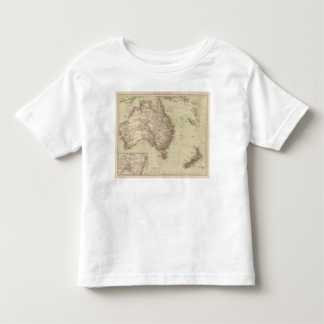 Camiseta Infantil Austrália, Nova Zelândia (Frente)